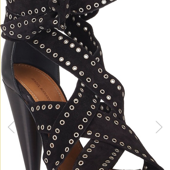 Isabel Marant Anaid Lambskin Sandals - Picture 2 of 3